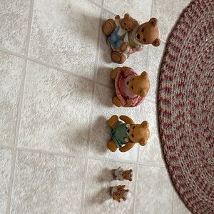 Homco Adorable Bear Family Figurine Set
